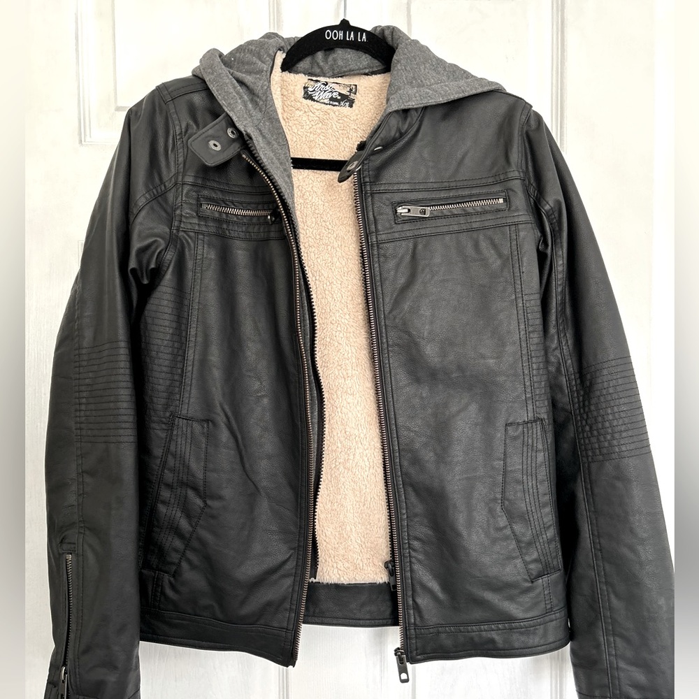 Faux leather jacket